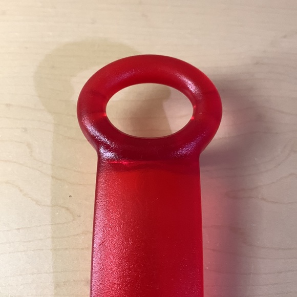 BRIX JarKey Jar Opener Semi Translucent Red 5" - Made in Denmark - Picture 3 of 10